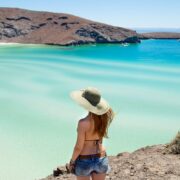 Woman on Balandra Beach in La Paz